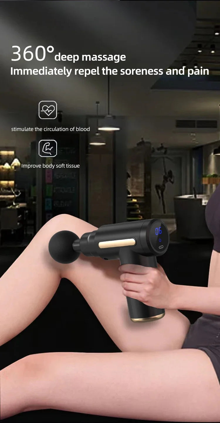 Portable Rechargeable Deep Tissue Massage Gun