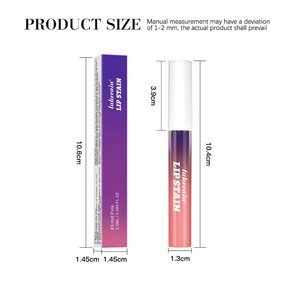 Peel-Off Lip Stain, Matte Lip Tint, 2.5 mL