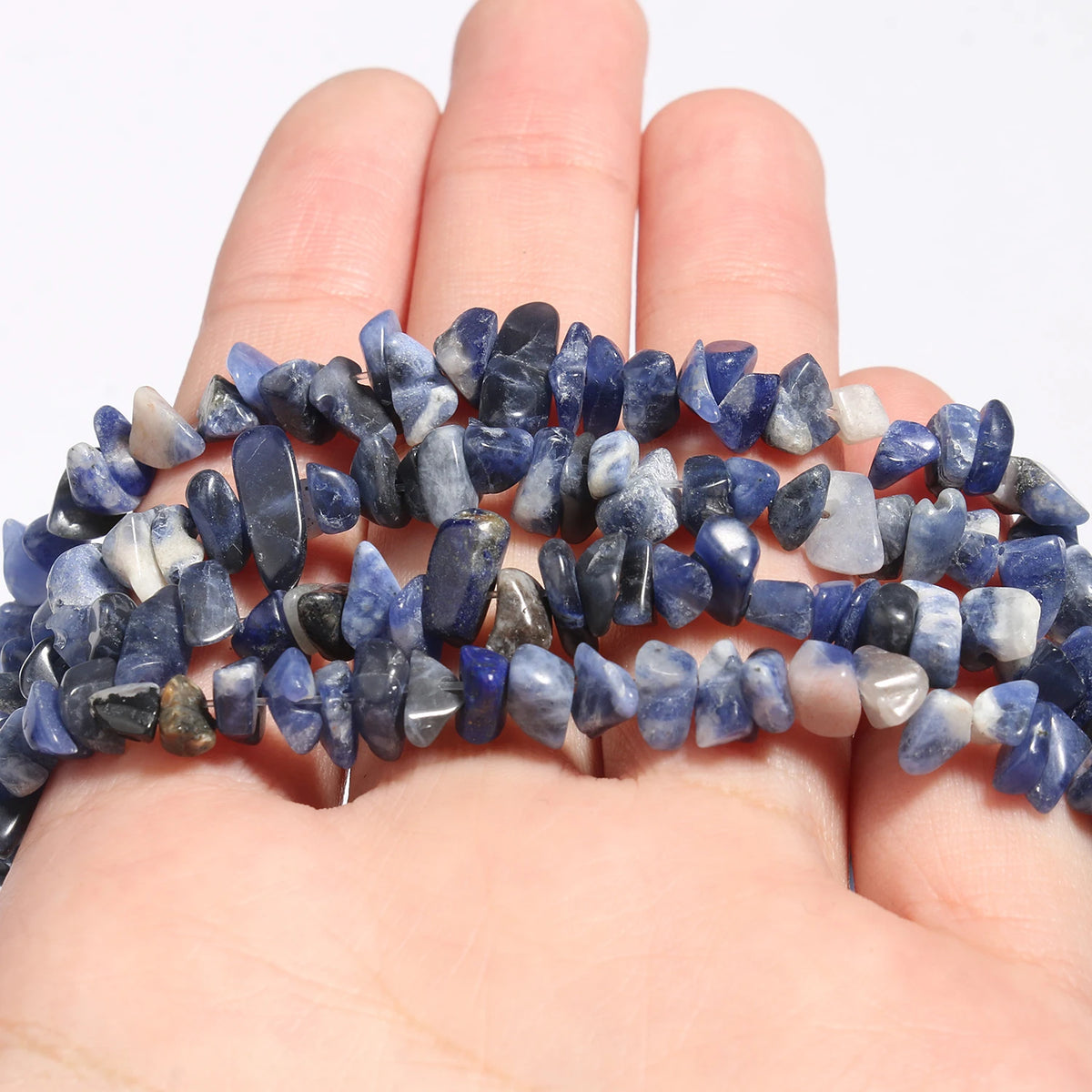 Natural Gemstone Chip Beads, 16-Inch Strands for DIY Jewelry