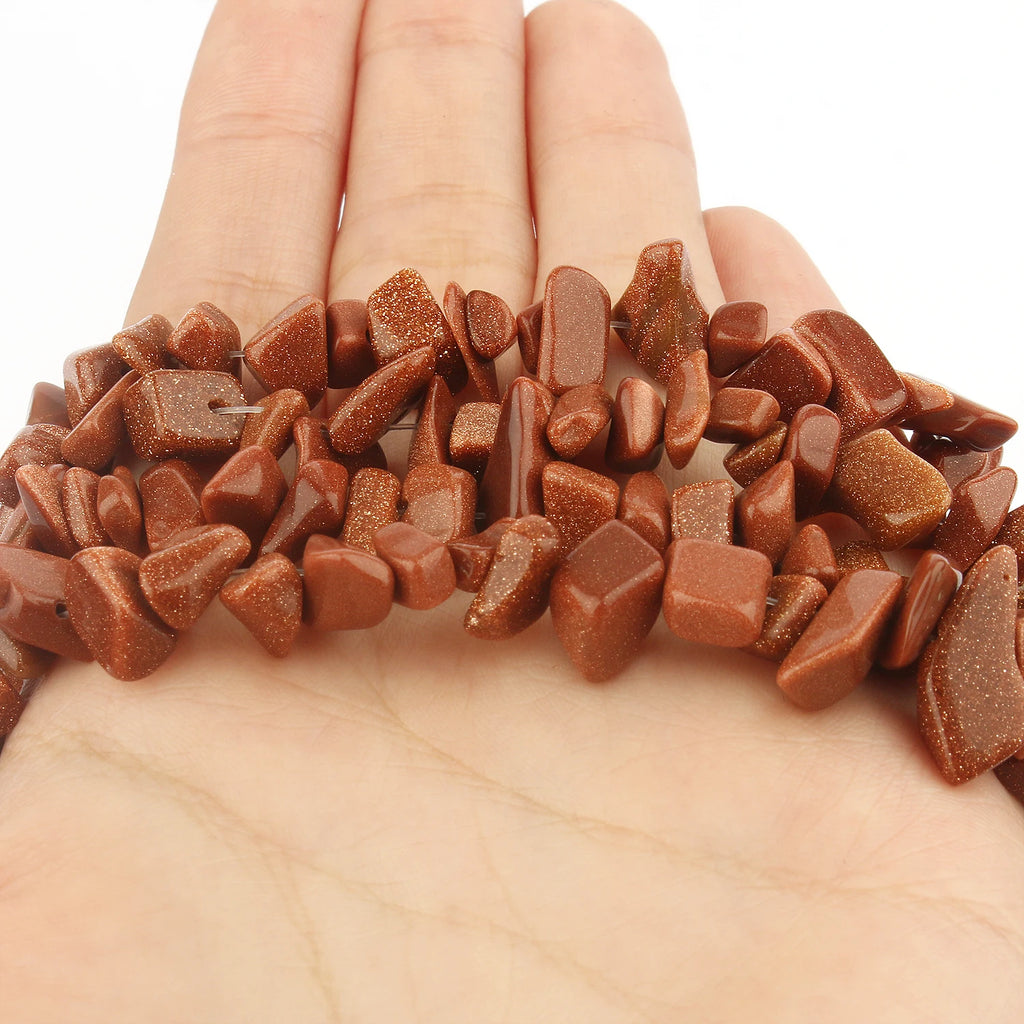 Natural Gemstone Chip Beads, 16-Inch Strands for DIY Jewelry