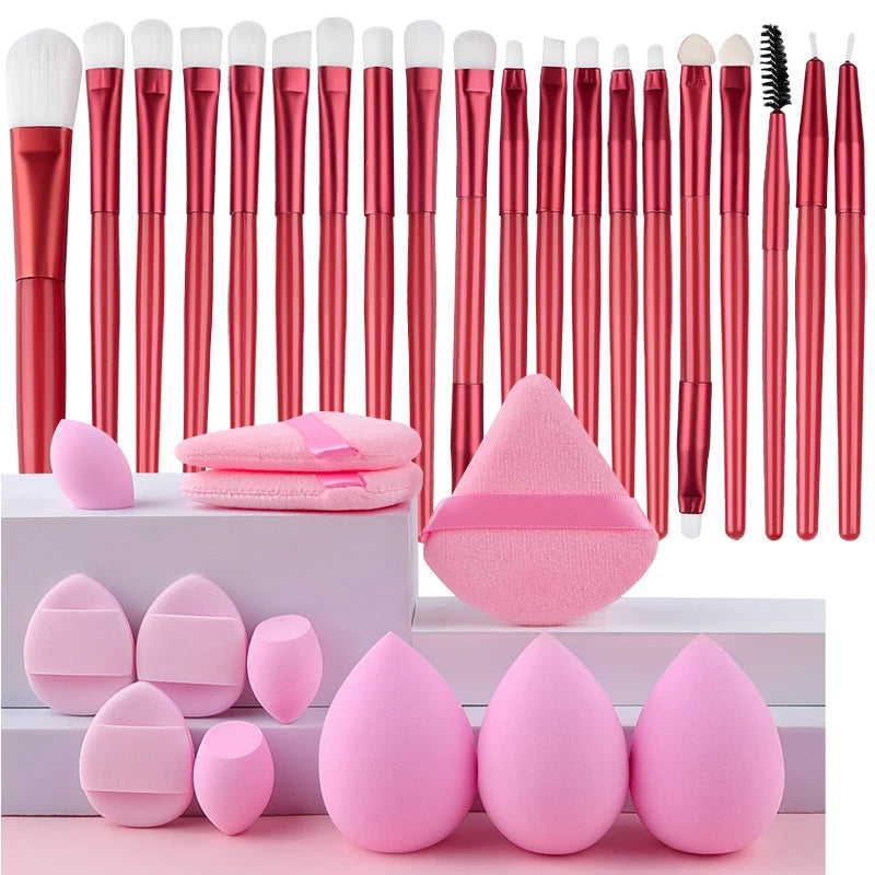 20PCS Makeup Brushes Set Eye Makeup Smudge Undercover Eyeliner Blade Eye Detail Soft Bristle Eyeshadow Brushes Beauty Tool