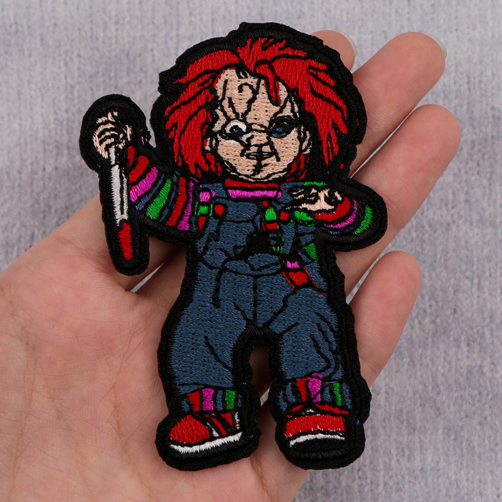 Horror & Anime Embroidered Iron-On Patch