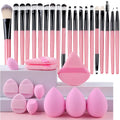 20PCS Makeup Brushes Set Eye Makeup Smudge Undercover Eyeliner Blade Eye Detail Soft Bristle Eyeshadow Brushes Beauty Tool