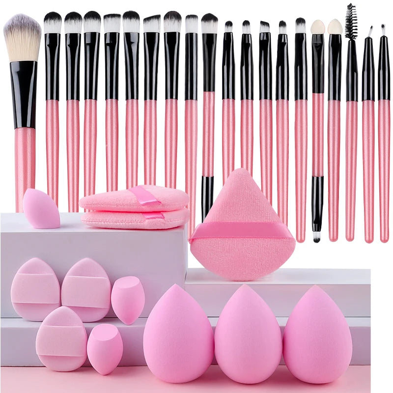 20PCS Makeup Brushes Set Eye Makeup Smudge Undercover Eyeliner Blade Eye Detail Soft Bristle Eyeshadow Brushes Beauty Tool