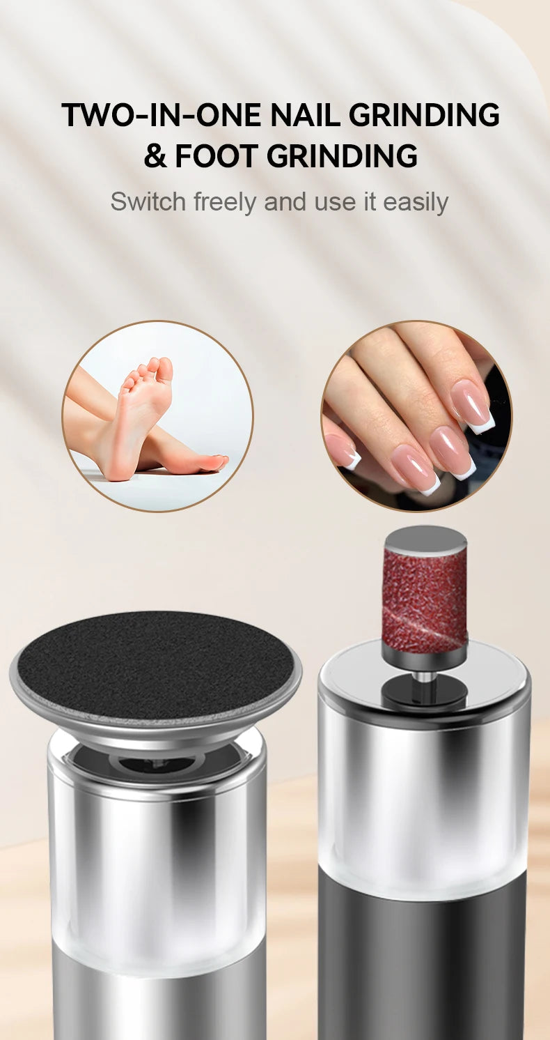 Rechargeable Electric Foot Callus Remover, 9-Level Pedicure Grinder