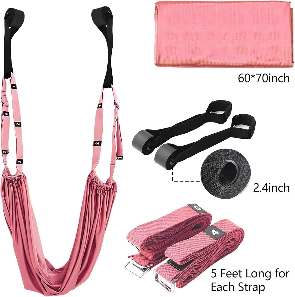 Adjustable Aerial Yoga Hammock Strap, 330 lb Capacity