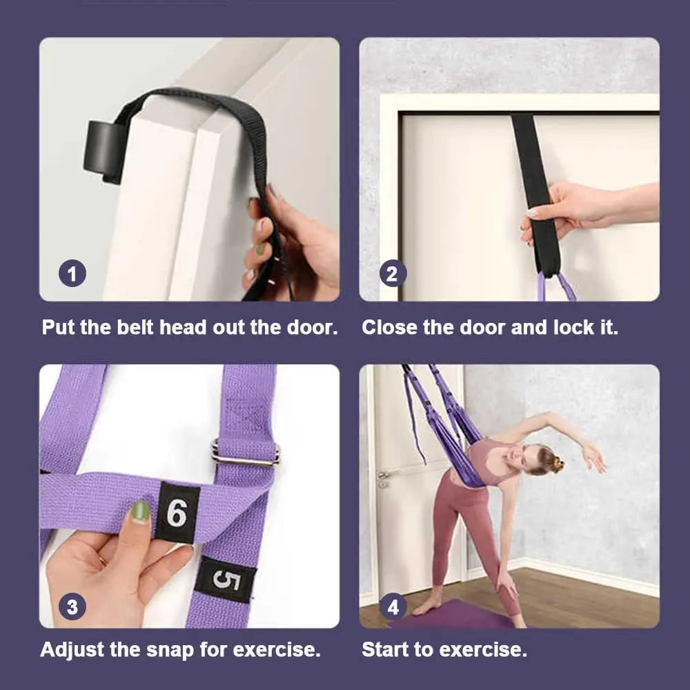 Adjustable Aerial Yoga Hammock Strap, 330 lb Capacity