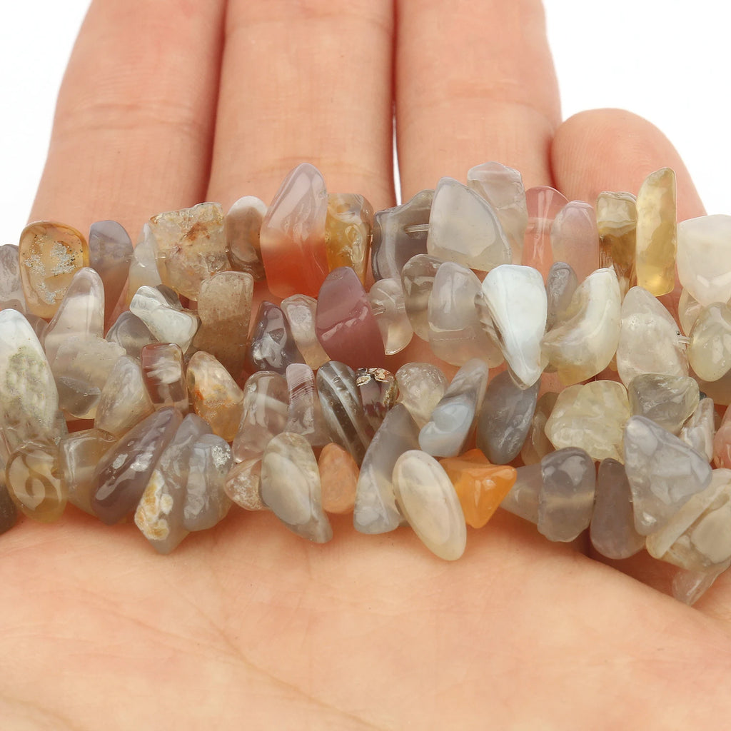 Natural Gemstone Chip Beads, 16-Inch Strands for DIY Jewelry