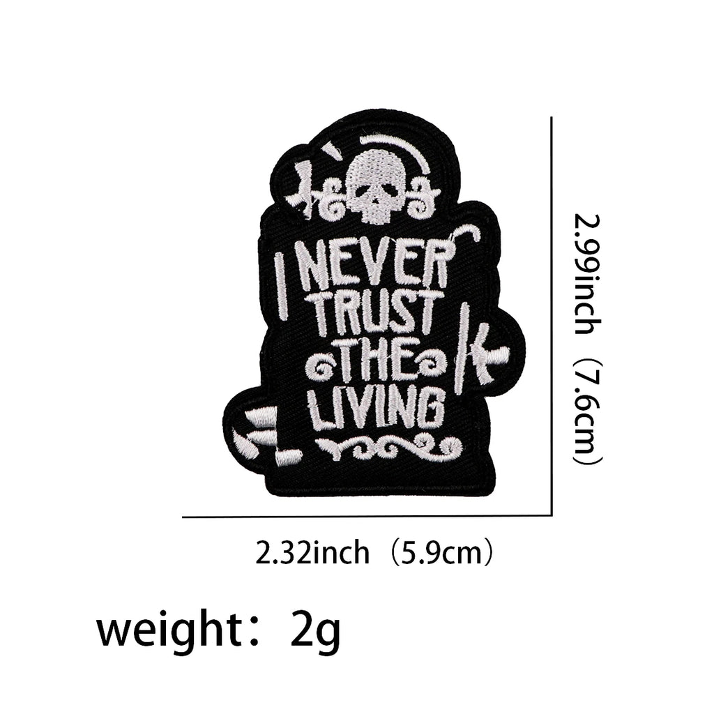 Horror & Anime Embroidered Iron-On Patch
