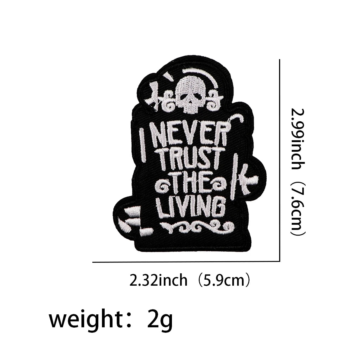 Horror & Anime Embroidered Iron-On Patch