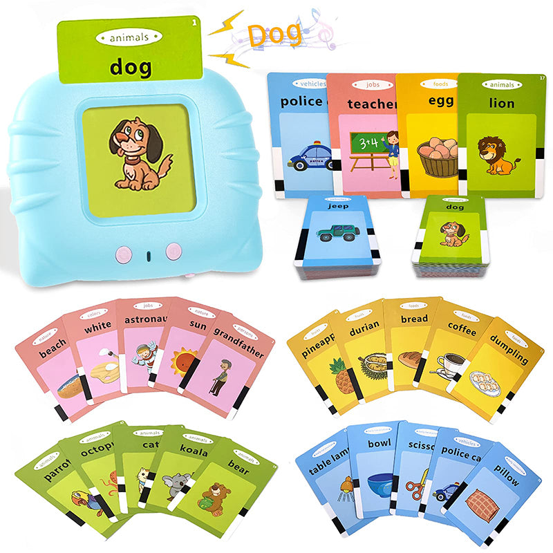 Talking Flash Cards Early Educational Toys Baby Boys Girls Preschool Learning Reading Machine