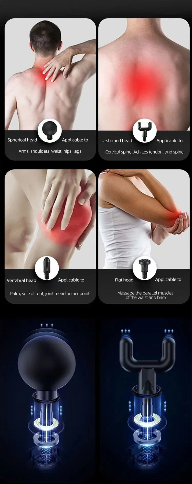 Portable Rechargeable Deep Tissue Massage Gun