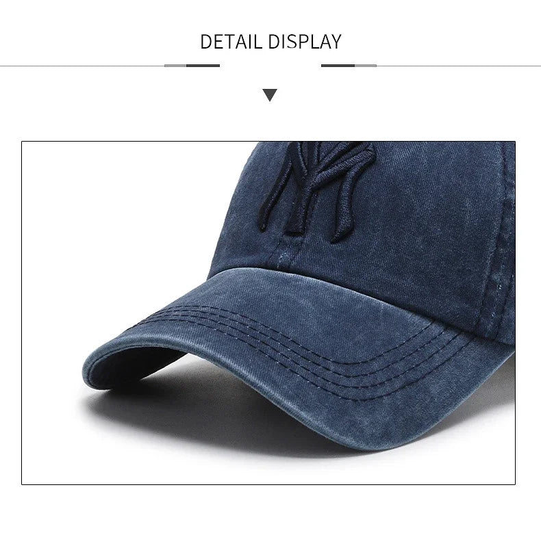 Letter Embroidered Cotton Baseball Cap