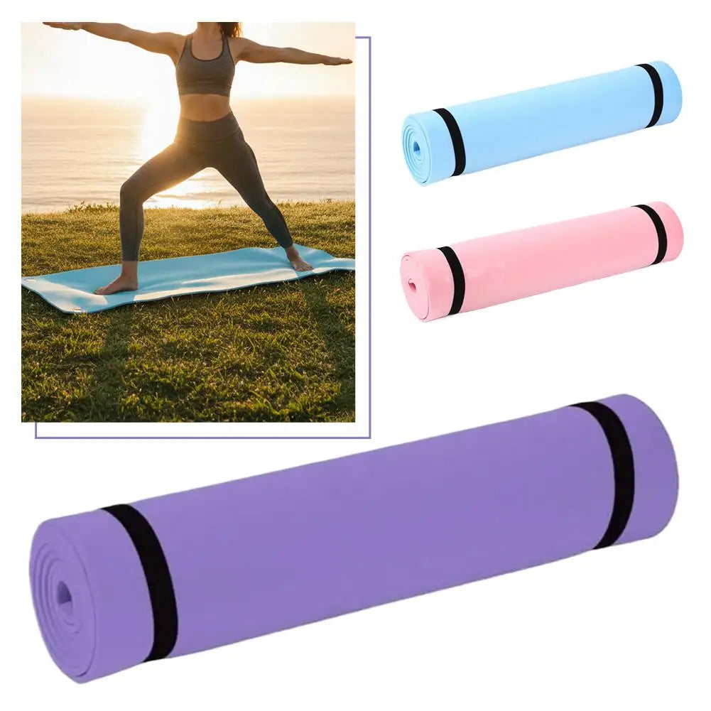 Foldable EVA Foam Yoga Mat, Anti-Slip, 1- or 2-Piece Set