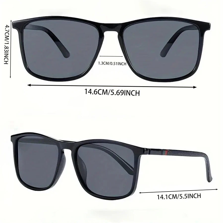 Vintage Square-Frame Sunglasses