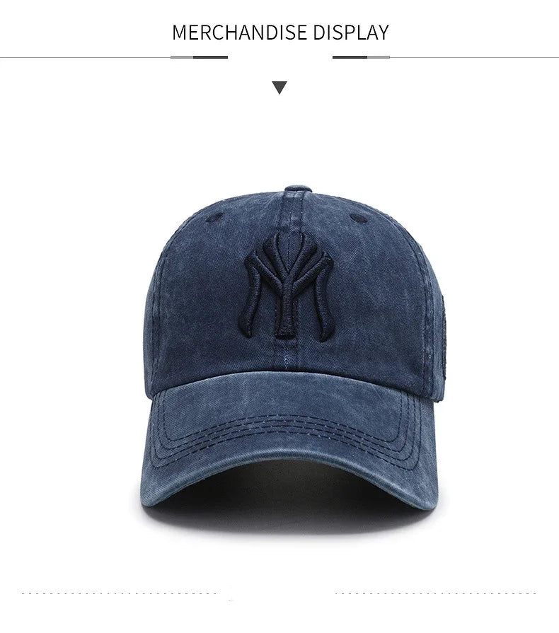 Letter Embroidered Cotton Baseball Cap