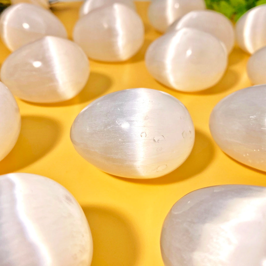 Natural Selenite Crystal Egg, 50–100g