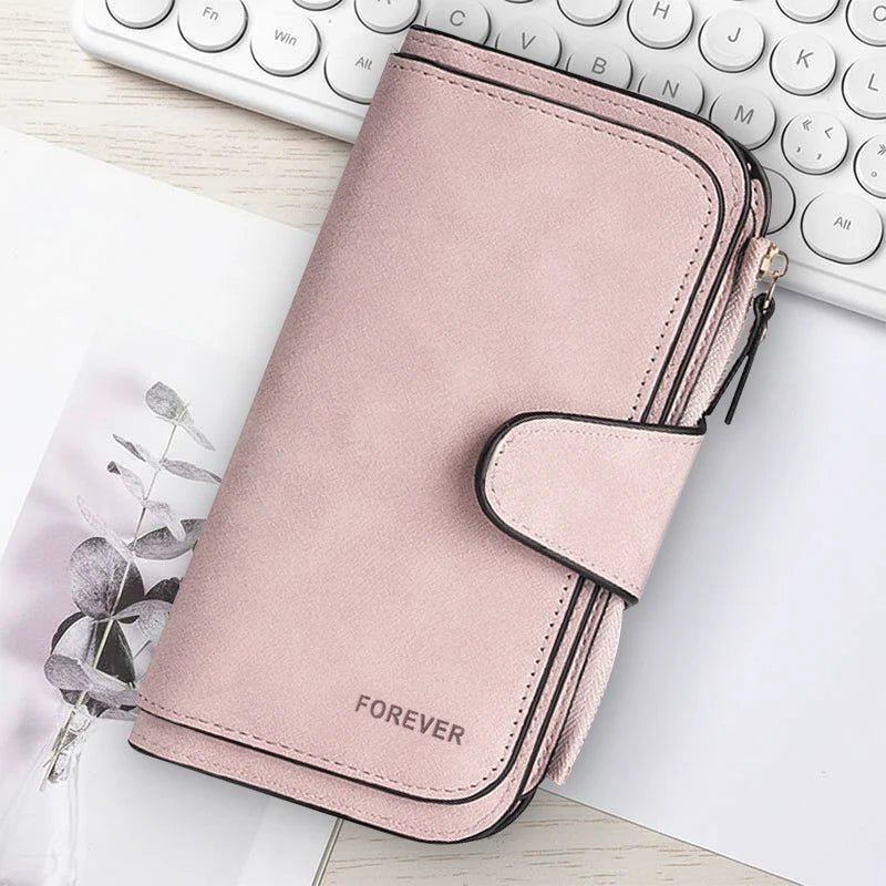 Women's Butterfly Long-Zip PU Wallet