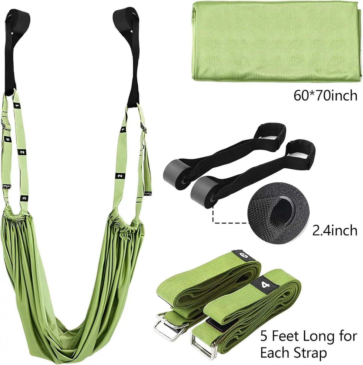 Adjustable Aerial Yoga Hammock Strap, 330 lb Capacity