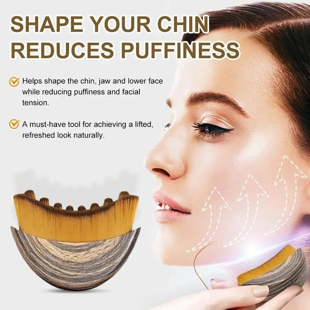 Lymphatic Contour Face Brush, Chin &Jawline Sculpting, Drainage Massager for Face