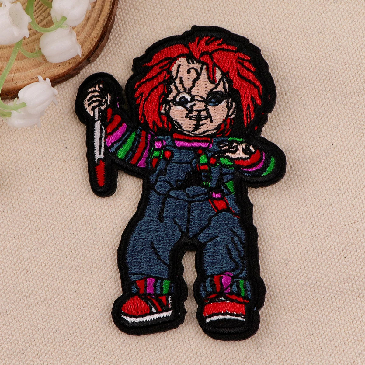 Horror & Anime Embroidered Iron-On Patch