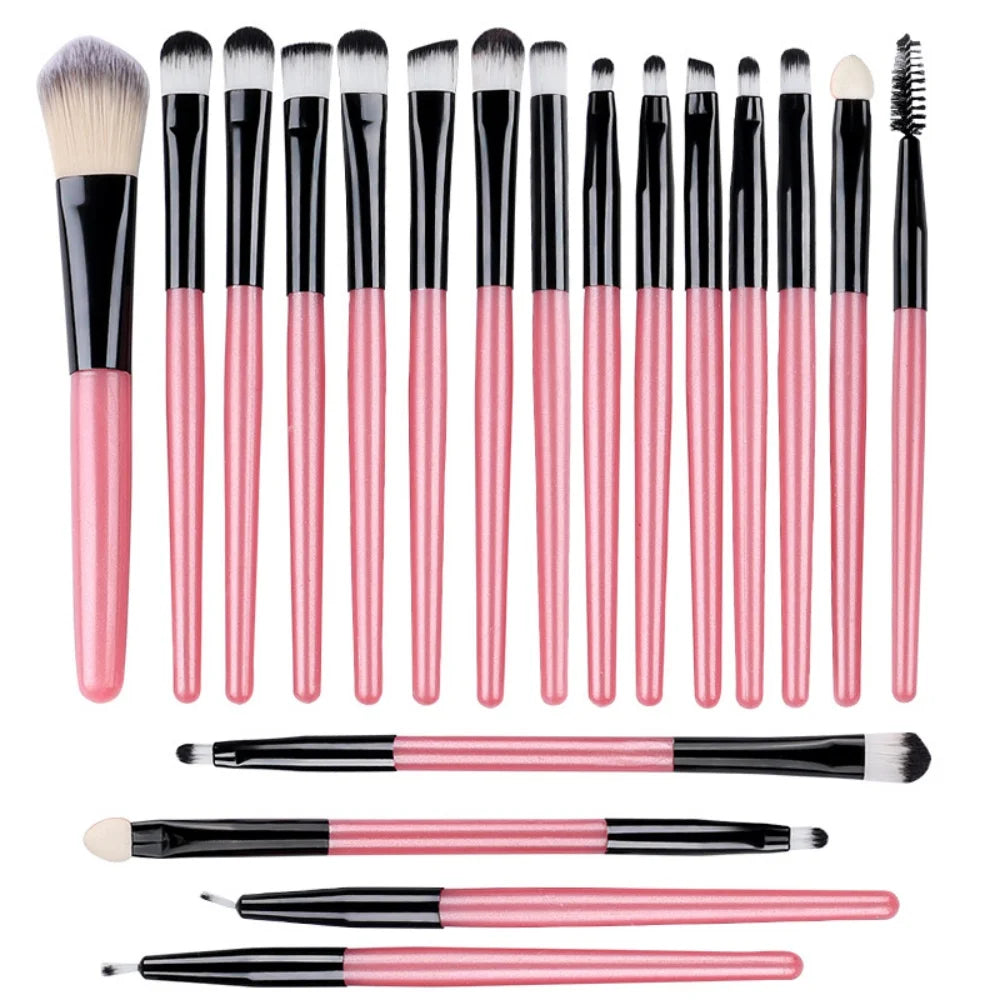 20PCS Makeup Brushes Set Eye Makeup Smudge Undercover Eyeliner Blade Eye Detail Soft Bristle Eyeshadow Brushes Beauty Tool