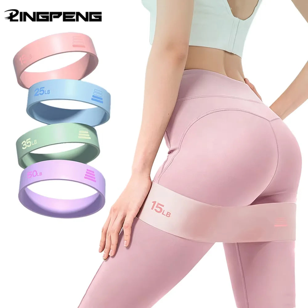 Silicone Resistance Loop Bands, 15–50 lb, Single or 4-Piece Set