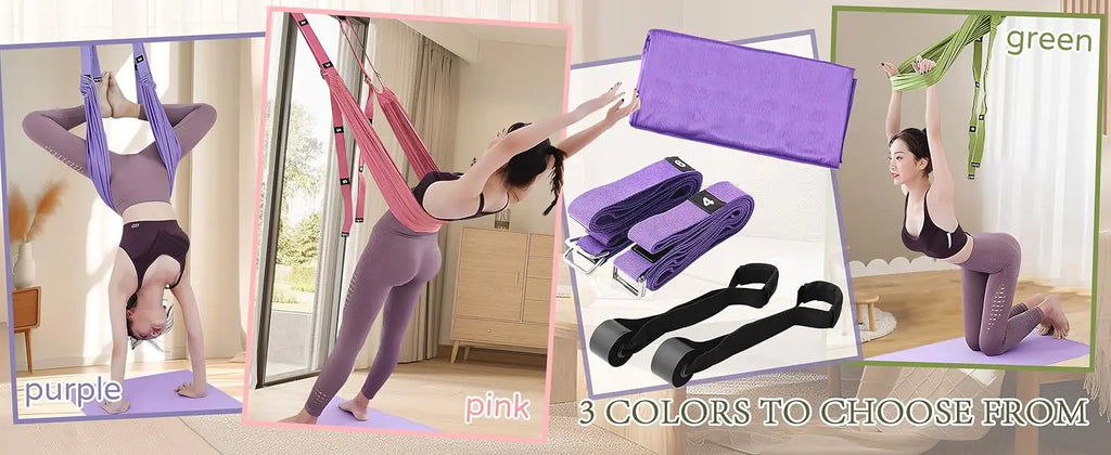 Adjustable Aerial Yoga Hammock Strap, 330 lb Capacity