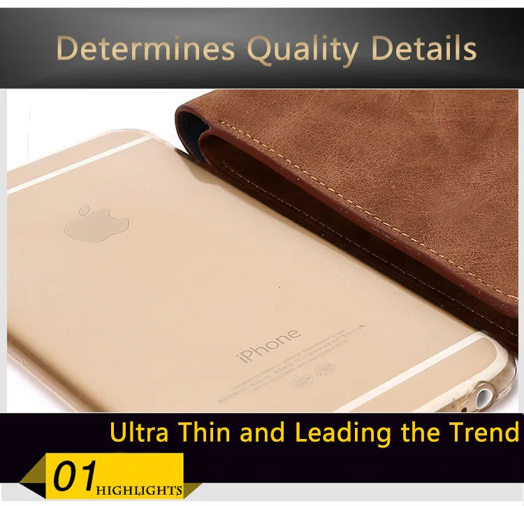 Men's PU Leather Trifold Wallet