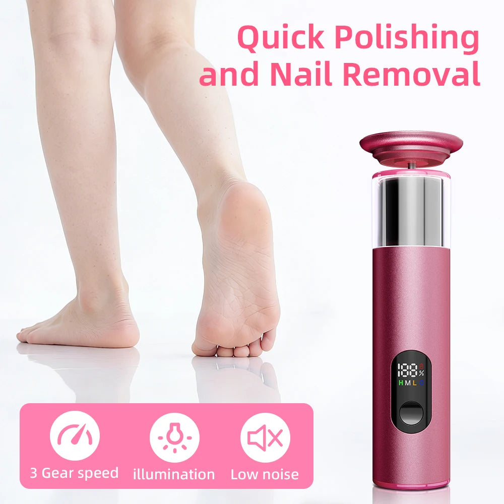 Rechargeable Electric Foot Callus Remover, 9-Level Pedicure Grinder