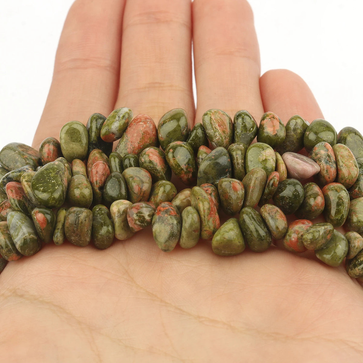 Natural Gemstone Chip Beads, 16-Inch Strands for DIY Jewelry