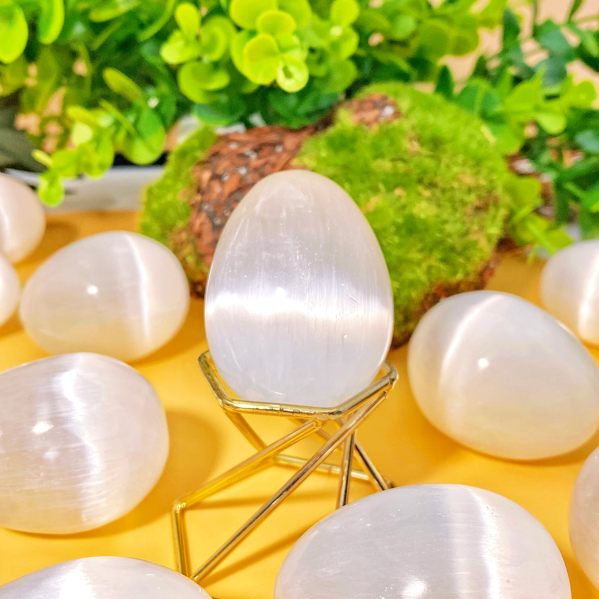 Natural Selenite Crystal Egg, 50–100g