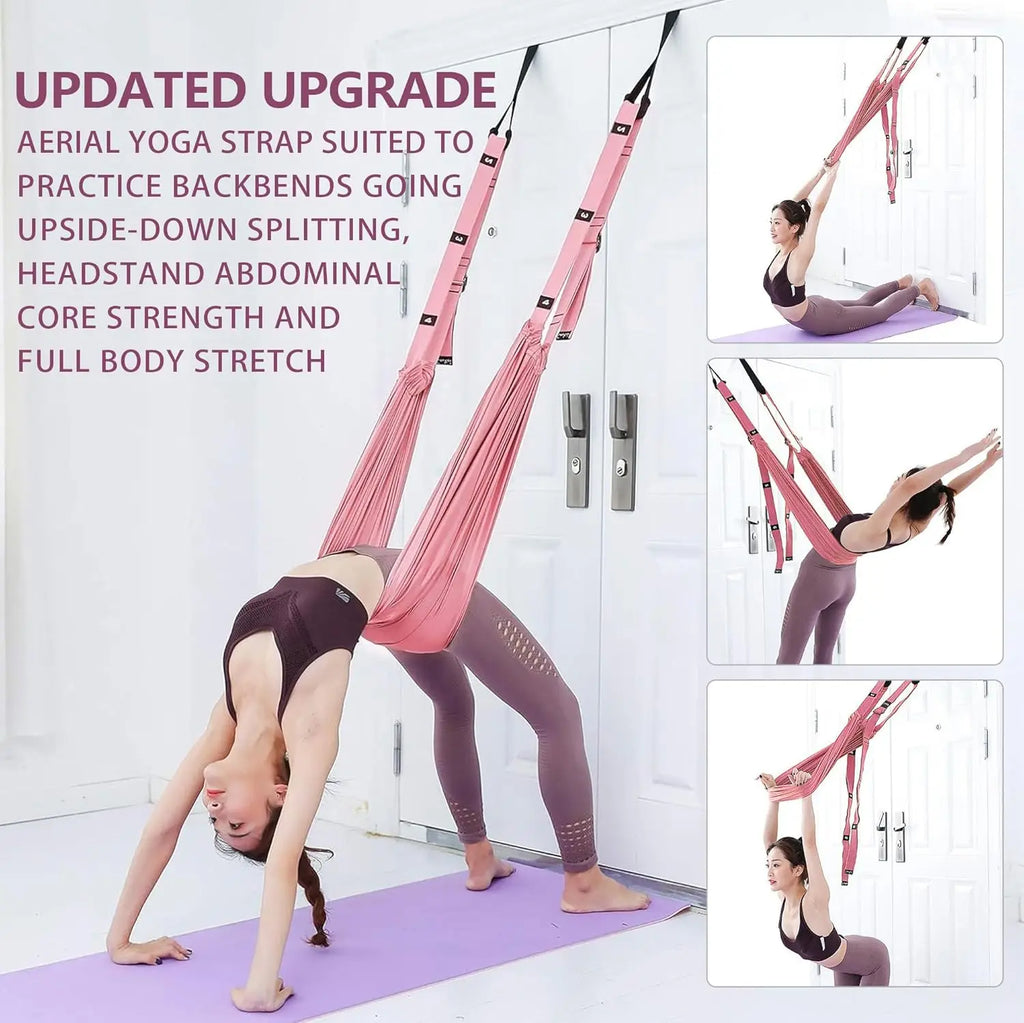 Adjustable Aerial Yoga Hammock Strap, 330 lb Capacity