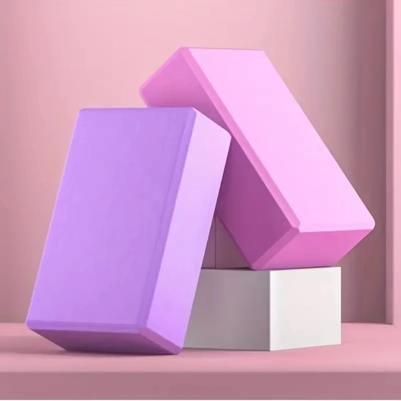 2/1pcs Yoga Building Blocks Cubes Pilates Bricks Reinforcement Mats Yoga Supplies Exercise Home Exercise Equipment Fitness Eva