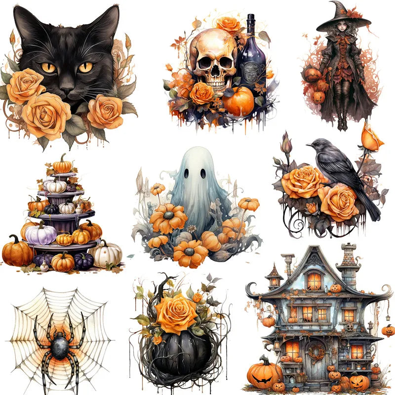 Halloween Sticker Sheet for Crafts, Scrapbooking & DIY
