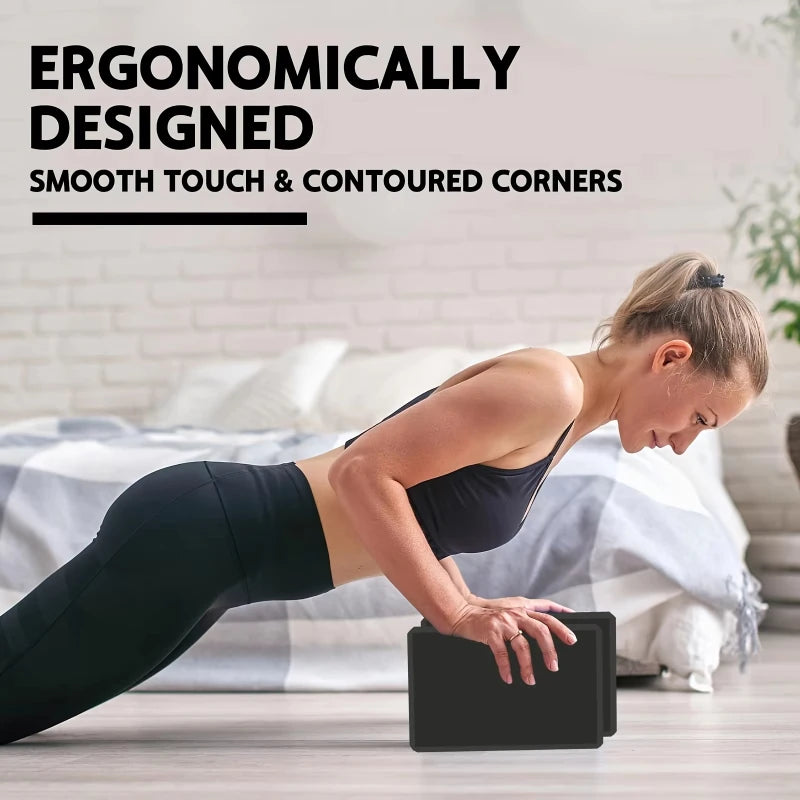 2/1pcs Yoga Building Blocks Cubes Pilates Bricks Reinforcement Mats Yoga Supplies Exercise Home Exercise Equipment Fitness Eva