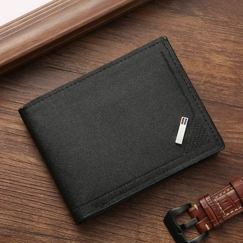 Men's Slim Foldable PU Leather Wallet