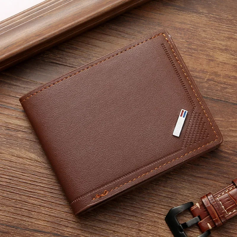 Men's Slim Foldable PU Leather Wallet