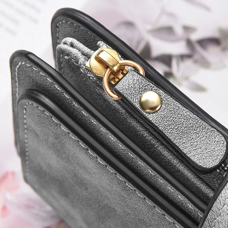 Women's Butterfly Long-Zip PU Wallet