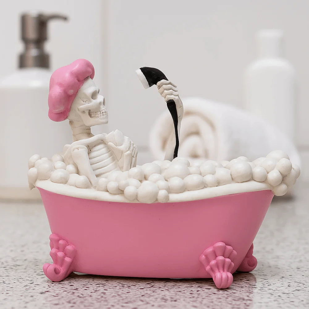 Pink Ghost Halloween Figurine