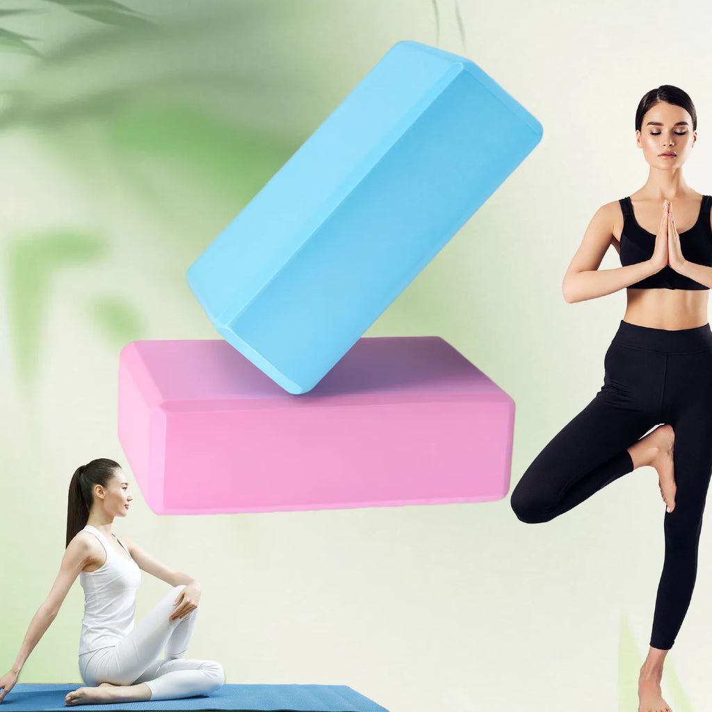 2/1pcs Yoga Building Blocks Cubes Pilates Bricks Reinforcement Mats Yoga Supplies Exercise Home Exercise Equipment Fitness Eva