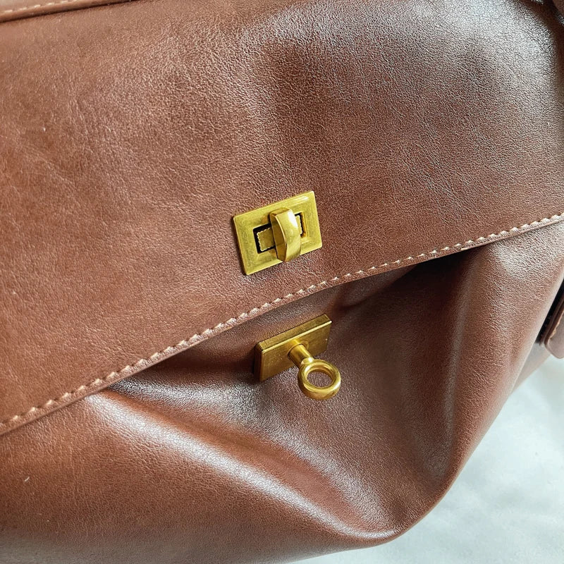 Women's Soft PU Flap Shoulder & Crossbody Bag