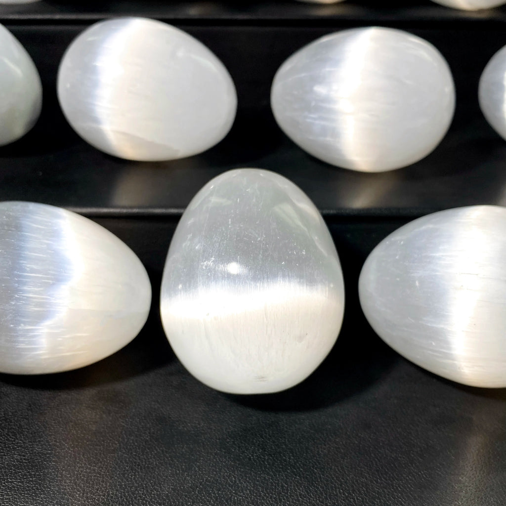 Natural Selenite Crystal Egg, 50–100g