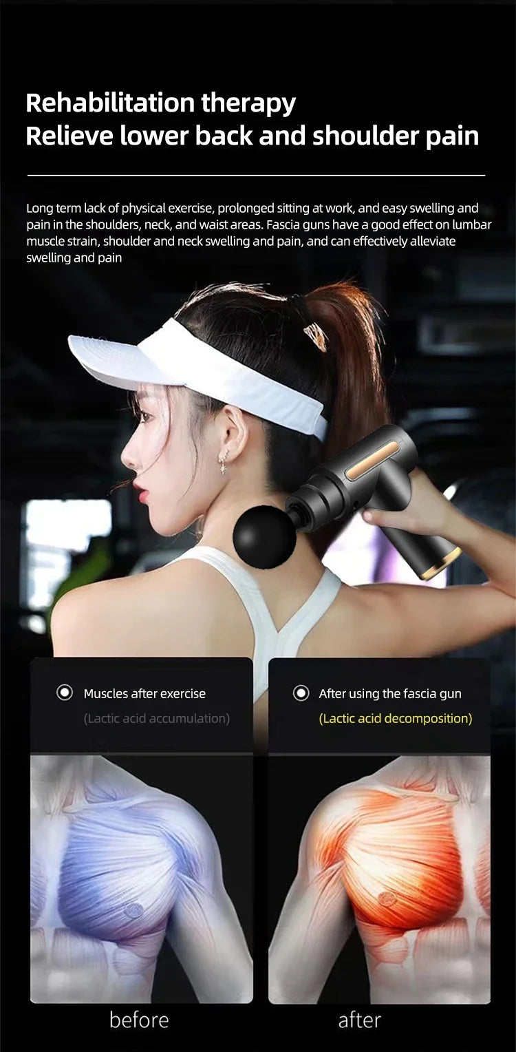 Portable Rechargeable Deep Tissue Massage Gun