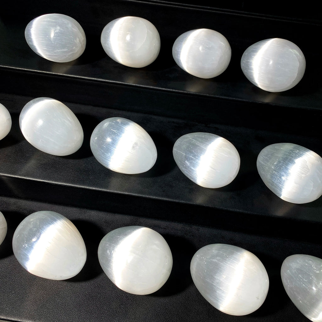 Natural Selenite Crystal Egg, 50–100g