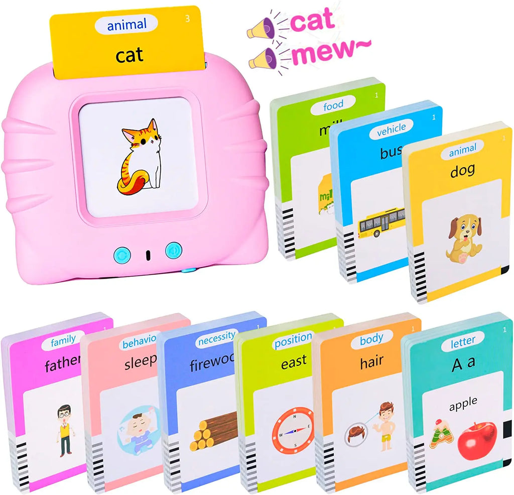 Talking Flash Cards Early Educational Toys Baby Boys Girls Preschool Learning Reading Machine