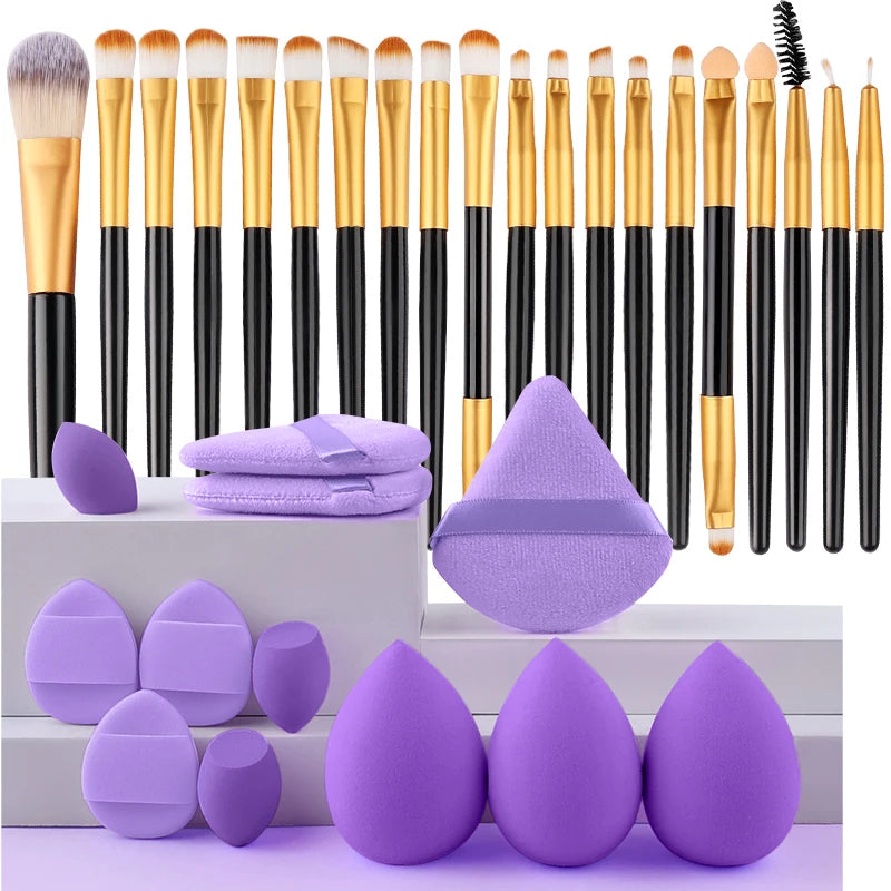 20PCS Makeup Brushes Set Eye Makeup Smudge Undercover Eyeliner Blade Eye Detail Soft Bristle Eyeshadow Brushes Beauty Tool