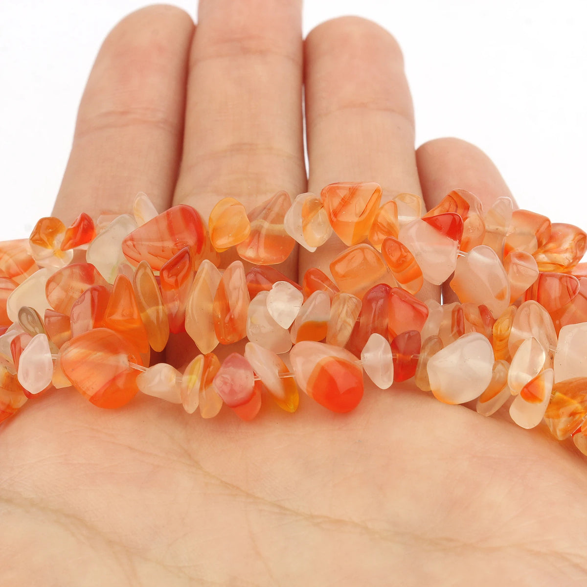 Natural Gemstone Chip Beads, 16-Inch Strands for DIY Jewelry