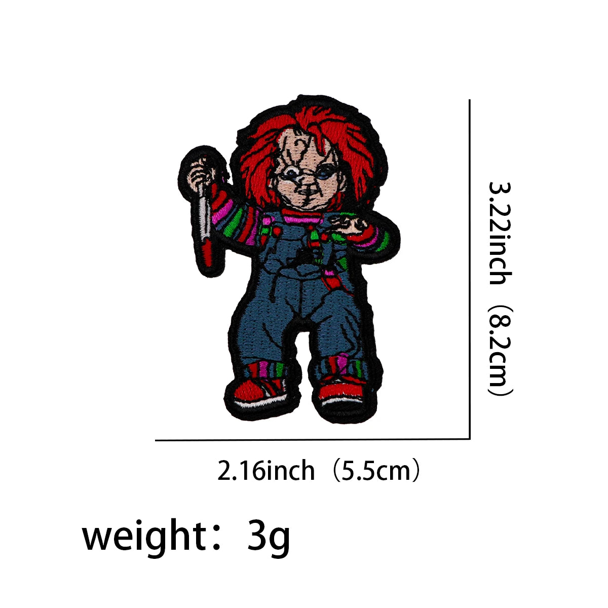 Horror & Anime Embroidered Iron-On Patch
