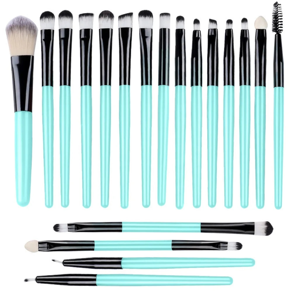 20PCS Makeup Brushes Set Eye Makeup Smudge Undercover Eyeliner Blade Eye Detail Soft Bristle Eyeshadow Brushes Beauty Tool
